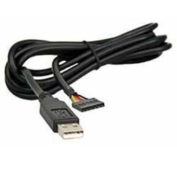 כבל USB ל-UART תומך באותות UART +3.3V בצבע שחור ftdichip | TTL-232R-3V3