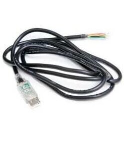 כבל USB ל-UART תומך באותות UART ברמת +1.8V TTL בצבע שחור ftdichip | TTL-232RG-VREG1V8-WE