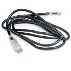 כבל USB ל-UART תומך באותות UART מבוססי +3.3V ברמת TTL בצבע שחור ftdichip TTL-232RG-VREG3V3-WE