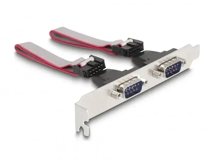 כרטיס MiniPCIe I/O PCIe full size Serial RS-232 עם 2 יציאות DB9 צ'יפ Moschip MCS9901 כסף DELOCK | 95273