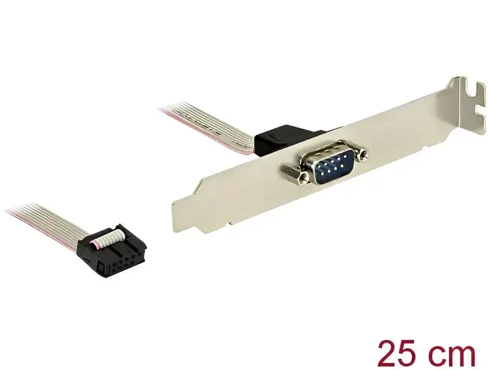 לוחית קצה סריאלי Serial D-Sub 9 חיווט twisted כסף DELOCK | 89353