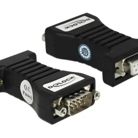 מבודד גלווני DB9 Serial RS-232 3kV ז/נ עמיד בטמפרטורה 40°C- עד 85°C בצבע שחור DELOCK | 62921
