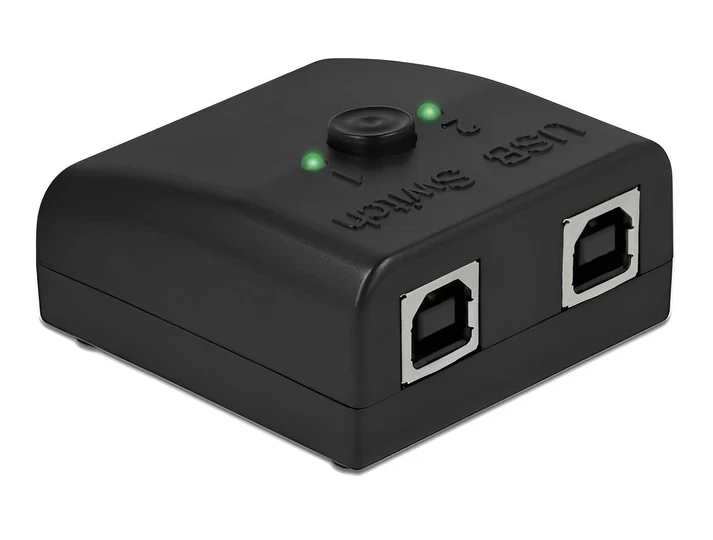 מיתוג Serial RS-232 דו - כיווני תקע DB9 לשני שקעים USB צ'יפ FTDI בצבע שחור DELOCK | 87756