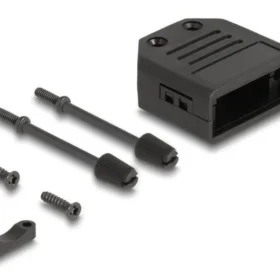מכסה למחבר D-Sub 9 pin בצבע שחור DELOCK | 67026