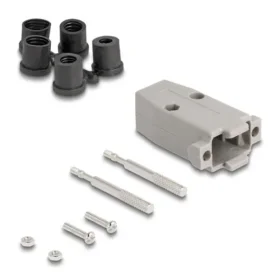 מכסה למחבר D-Sub 9 pin עם מגן גומי צבע אפור DELOCK | 67030
