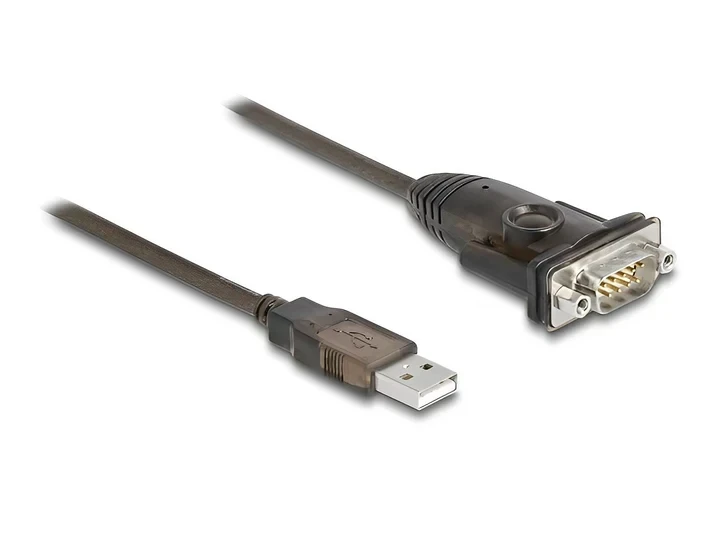 ממיר USB לחיבור DB9 Serial RS-232 צ'יפ Prolific PL-2303 GS אורך 1.5 מטר DELOCK | 62645