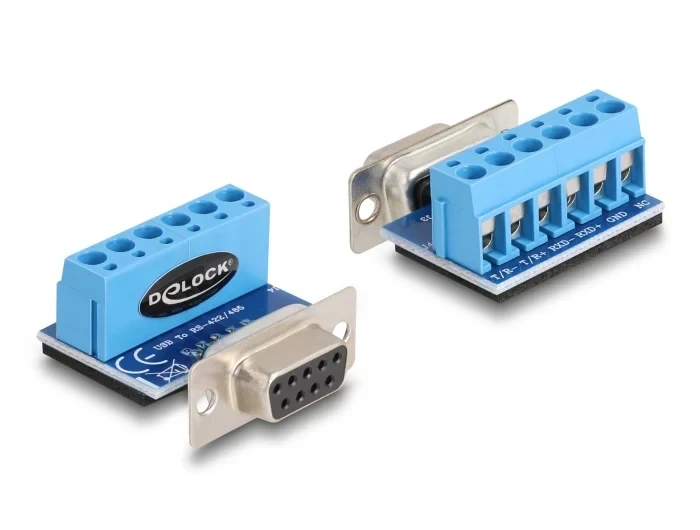 ממיר USB לחיבור DB9 Serial RS-422/485 צ'יפ FTDI אורך 80 ס"מ בצבע שחור DELOCK | 62406