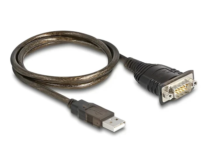 ממיר USB לחיבור DB9 Serial RS-422/485 צ'יפ FTDI אורך 80 ס"מ בצבע שחור DELOCK | 62406
