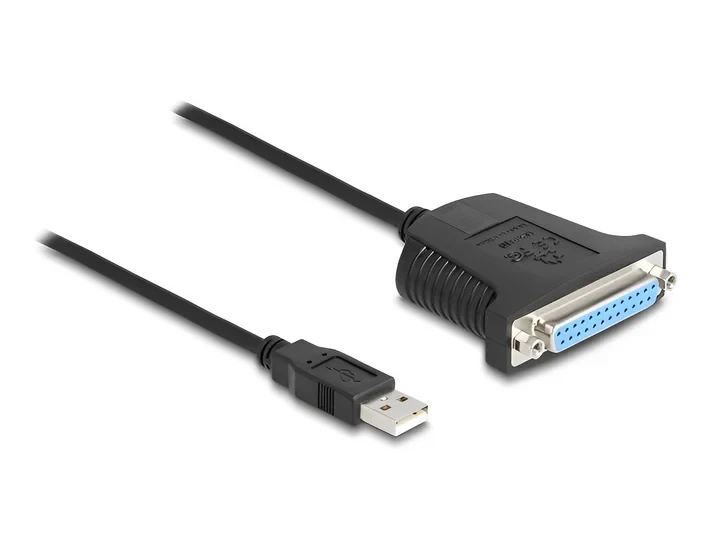 ממיר USB לחיבור פרלל DB25 Parallel אורך 80 ס"מ DELOCK | 61330