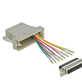 מעביר שקע D-Sub 25 Pin לשקע RJ45 בצבע אפור DELOCK | 65600
