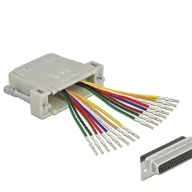 מעביר שקע D-Sub HD 44 Pin לשני שקעים RJ45 בצבע אפור DELOCK | 66836