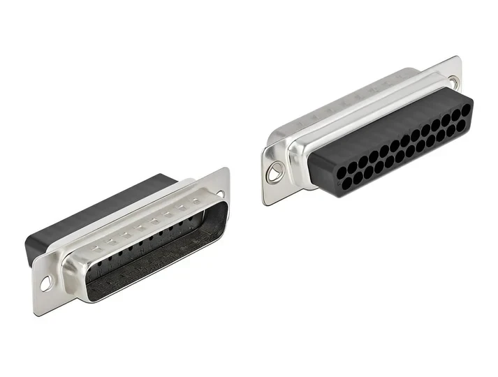 מעביר תקע D-Sub 25 Pin לשני שקעים RJ45 בצבע אפור DELOCK 66833