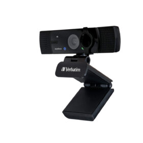 מצלמת אינטרנט Ultra HD 4K עם מיקוד אוטומטי עם מיקרופון כפול בצבע שחור Verbatim | 49580 | AWC-03