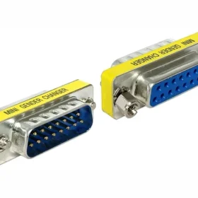 מתאם D-Sub 15 ז/נ בצבע צהוב DELOCK | 65481