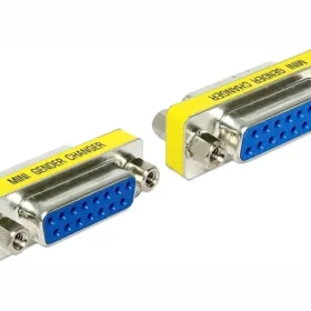 מתאם D-Sub 15 נ/נ בצבע צהוב DELOCK | 65480