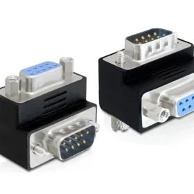 מתאם D-Sub 9 ז/נ בזווית 270° בצבע שחור DELOCK | 65265