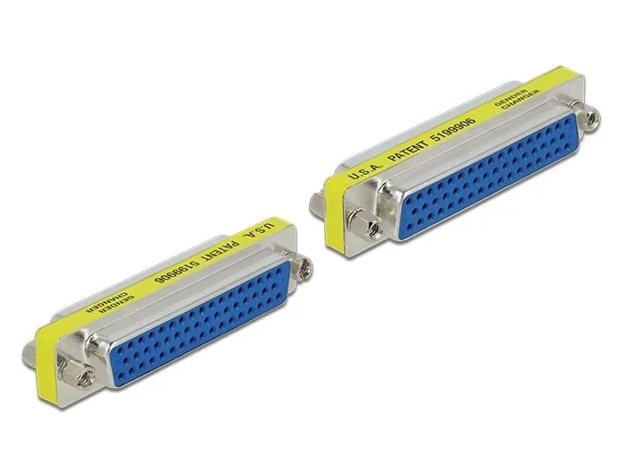 מתאם D-Sub HD 50 נ/נ בצבע צהוב DELOCK | 65002
