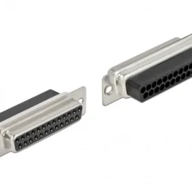 שקע D-Sub 25 pin בחיבור לחיצה סט 4 יח' בצבע אפור DELOCK | 66721