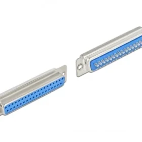 שקע D-Sub 37 pin בחיבור הלחמה סט 4 יח' בצבע אפור DELOCK | 66715