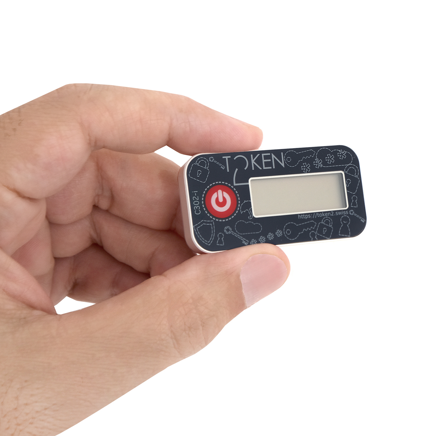 אסימון חומרה הניתן לתכנות לחצן מובנה Token | C302-i