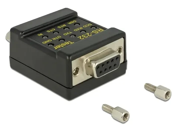 טסטר לבדיקת כבלי Serial DB9 RS-232 צבע שחור DELOCK | 87713