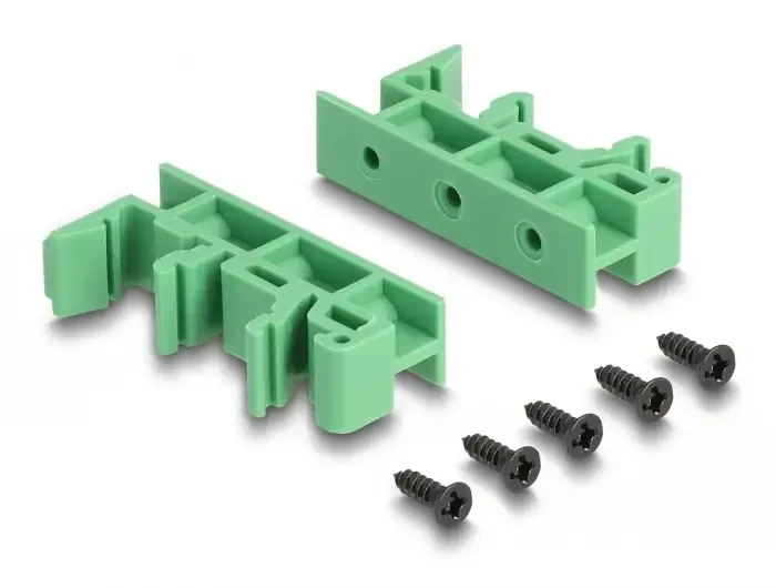 טרמינל בלוק DIN rail בחיבור הברגה לתקע D-Sub 37 pin צבע ירוק DELOCK | 66913