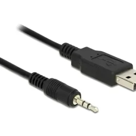 ממיר USB-A 2.0 זכר ל- PL 2.5 TTL 5 V בעל 3 מגעים זכר צ'יפ FTDI צבע שחור DELOCK | 83788
