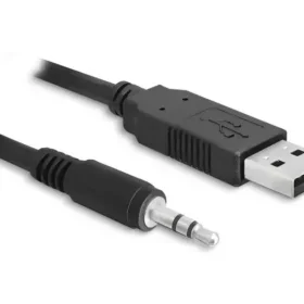 ממיר USB-A 2.0 זכר ל- TTL 3.3 V מחבר PL 3.5 בעל 3 מגעים צ'יפ FTDI צבע שחור DELOCK | 83114