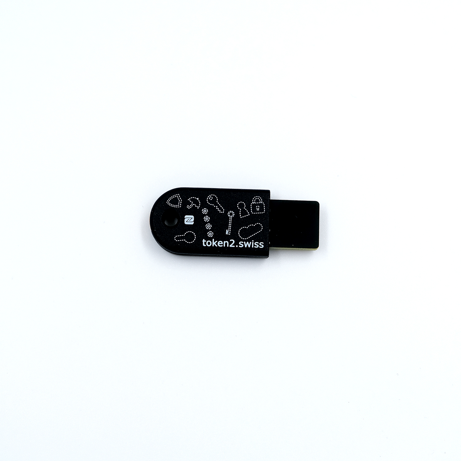 מפתח אבטחה FIDO2 U2F ו-TOTP שחור Token | T2F2-NFC-Slim