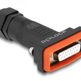 מתאם D-Sub 15 נקבה להלחמה אטום נגד מים IP67 צבע שחור DELOCK | 87807