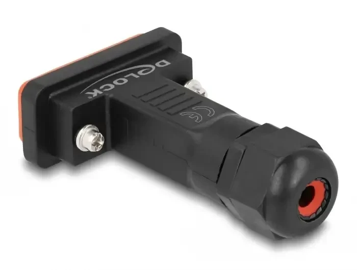 מתאם D-Sub 15 נקבה להלחמה אטום נגד מים IP67 צבע שחור DELOCK | 87807