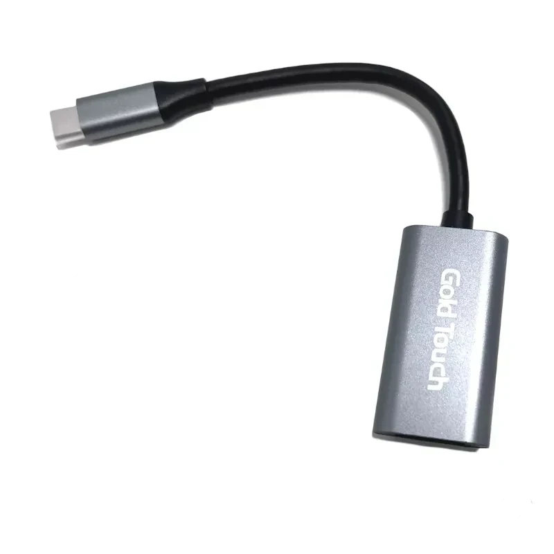 מתאם USB3.1-C to HDMI זכר לנקבה בצבע אפור-שחור GoldTouch | CH-USB3.1-HDMI-60HZ