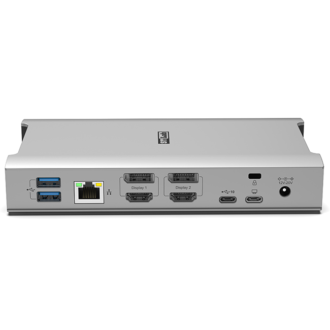 תחנת עגינה USB 10Gbps מרובה יציאות בצבע אפור ST-LAB | U-2630