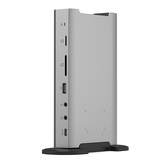 תחנת עגינה USB 10Gbps מרובה יציאות בצבע אפור ST-LAB | U-2630