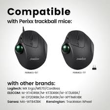 כדור גלגלת לעכבר ארגונומי בצבע ירוק Perixx | PERIPRO-303GGN | Green 1.34 Inch (34mm) Replacement Trackball