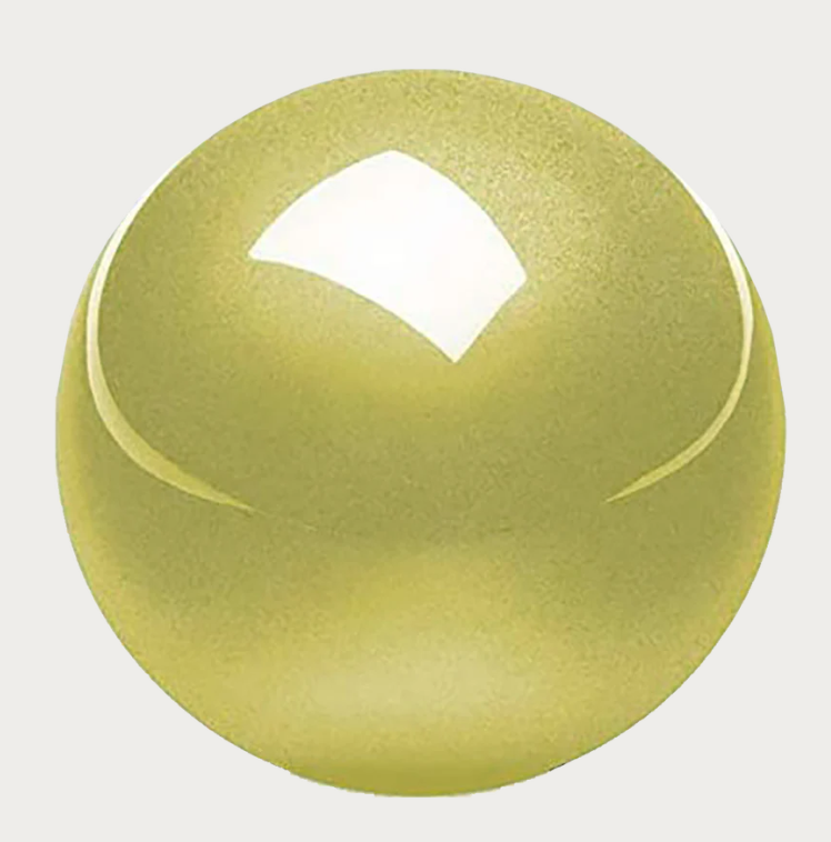 כדור גלגלת לעכבר ארגונומי בצבע צהוב Perixx | PERIPRO-303GYL | Glossy Yellow 1.34 Inch (34mm) Replacement Trackball