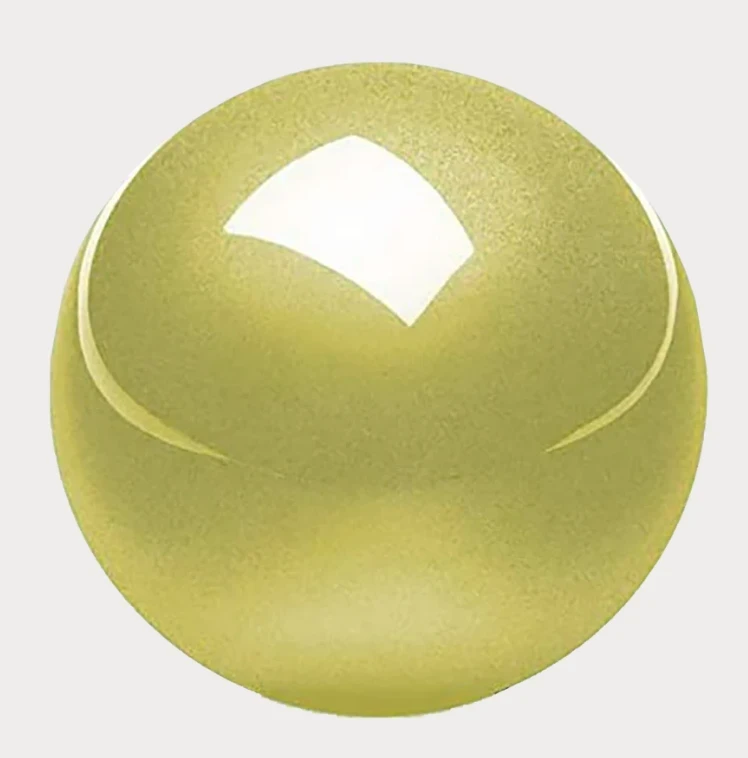 כדור גלגלת לעכבר ארגונומי בצבע צהוב Perixx | PERIPRO-303GYL | Glossy Yellow 1.34 Inch (34mm) Replacement Trackball