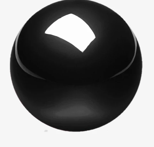 כדור גלגלת לעכבר ארגונומי בצבע שחור Perixx | PERIPRO-303GBK | Glossy Black Trackball 1.34 Inch (34mm) Replacement Trackball