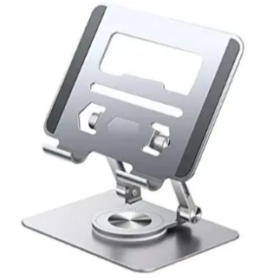 מעמד שולחני לטאבלט\אייפד iPad/Tablet מסתובב 360° ממתכת בצבע אפור 2Connect | 2CSTTB18
