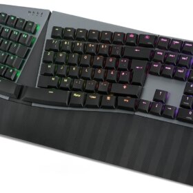 מקלדת אלחוטית ארגונומית בצבע שחור Perixx | PERIBOARD-835BR | Multi-device Ergonomic Mechanical Tactile US KB