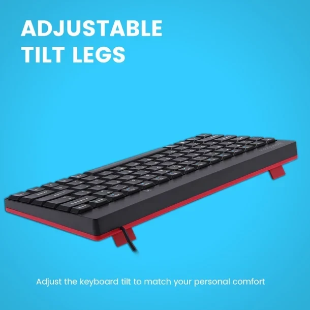 מקלדת חוטית ארגונומית בצבע שחור Perixx | PERIBOARD-422 | Mini-USB-C-Tastatur