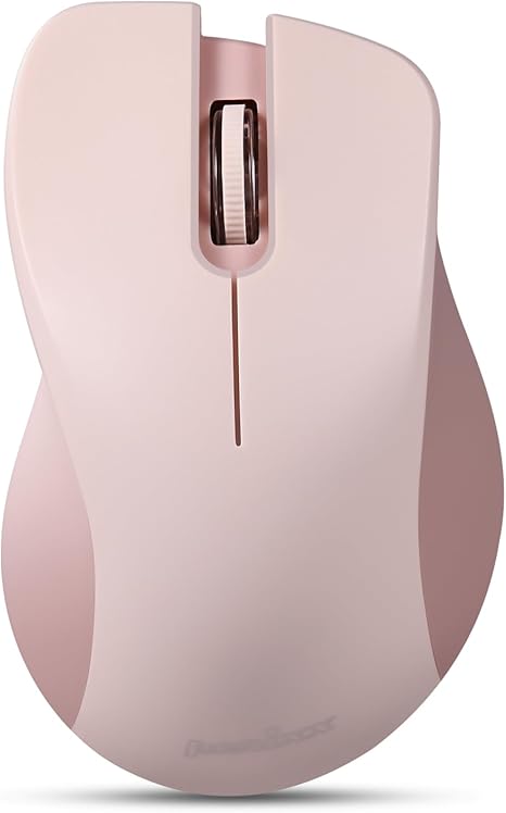 עכבר אלחוטי ארגונומי בצבע ורוד Perixx | PERIMICE-621P | Wireless Mouse - Silent Click with Ergo Design