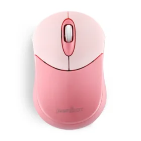 עכבר אלחוטי ארגונומי בצבע ורוד Perixx | PERIMICE-802PK | Bluetooth Pink Portable Mouse