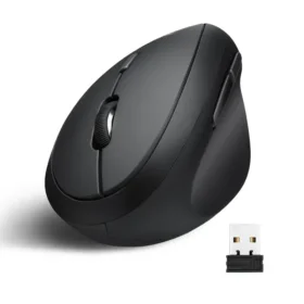 עכבר אלחוטי ארגונומי בצבע שחור Perixx | PERIMICE-619 | Wireless Multi-device Portable Vertical Mouse