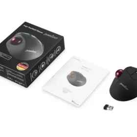 עכבר חוטי ארגונומי בצבע שחור Perixx | PERIMICE-717 | Wireless Ergonomic Vertical Trackball Mouse