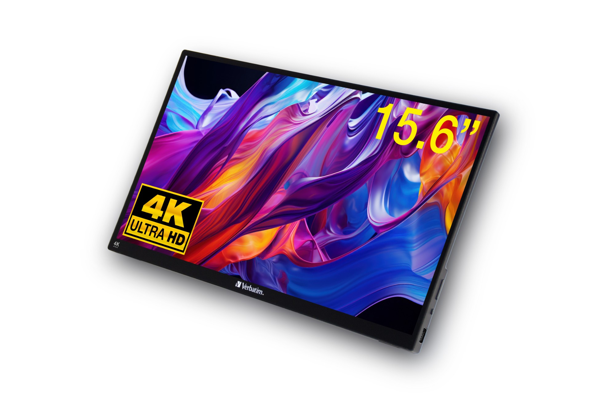 צג מסך מגע נייד באיכות 4K גודל מסך 15.6 אינץ' מארז מתכת Verbatim | 32238