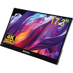 צג מסך מגע נייד באיכות 4K גודל מסך 17.3 אינץ' מארז מתכת Verbatim | 32239
