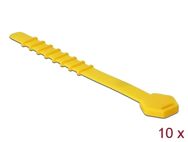 אזיקונים סיליקון עמידים בחום גבוה עד 240°C צבע צהוב סט 10 יח' DELOCK | 18830
