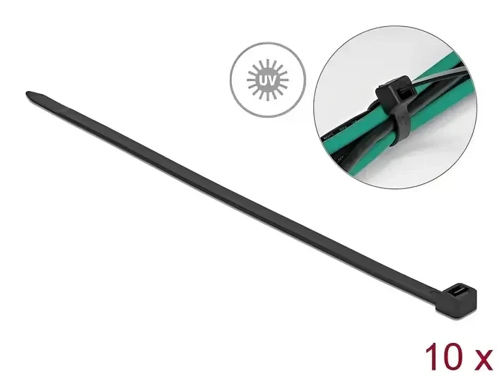 אזיקונים פלסטיק עמידים בפני אור שמש UV סט 10 יח' DELOCK | 19564