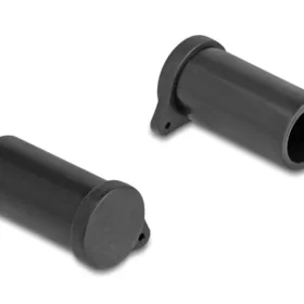 כיסוי נגד אבק ללא אחיזה לשקע MC4 - DL4 צבע שחור סט 10 יח' DELOCK | 64244